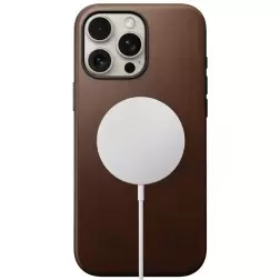 Nomad Modern Leather case, brown - iPhone 16 Pro Max