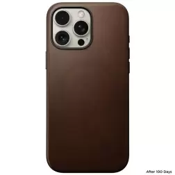 Nomad Modern Leather case, brown - iPhone 16 Pro Max