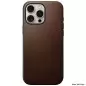 Nomad Modern Leather case, brown - iPhone 16 Pro Max