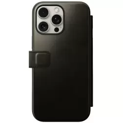 Nomad Leather Folio, green chrome - iPhone 16 Pro Max