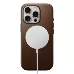 Nomad Modern Leather case, brown - iPhone 16 Pro