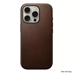 Nomad Modern Leather case, brown - iPhone 16 Pro