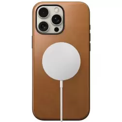 Nomad Modern Leather case, english Tan-C - iPhone 16 Pro Max
