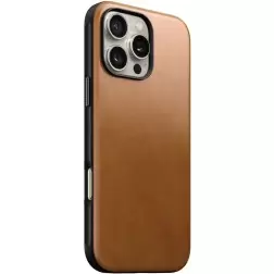 Nomad Modern Leather case, english Tan-C - iPhone 16 Pro Max