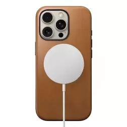 Nomad Modern Leather case, english Tan-C - iPhone 16 Pro