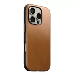 Nomad Modern Leather case, english Tan-C - iPhone 16 Pro