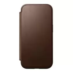 Nomad Modern Leather Folio, brown - iPhone 16