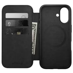 Nomad Modern Leather Folio, brown - iPhone 16