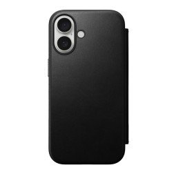 Nomad Modern Leather Folio, black - iPhone 16