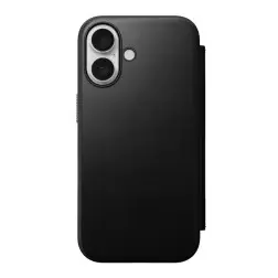 Nomad Modern Leather Folio, black - iPhone 16
