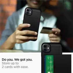 Spigen Slim Armor CS, black - iPhone 11