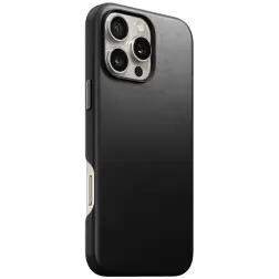Nomad Traditional Leather case, black, iPhone 16 Pro Max