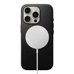 Nomad Traditional Leather case, black, iPhone 16 Pro