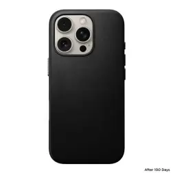 Nomad Traditional Leather case, black, iPhone 16 Pro