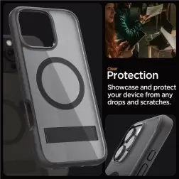 Spigen Ultra Hybrid S MagSafe, frost black - iPhone 16 Pro Max
