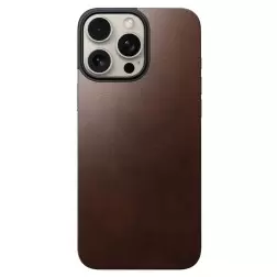 Nomad Magnetic Leather Back, brown - iPhone 16 Pro Max