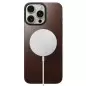 Nomad Magnetic Leather Back, brown - iPhone 16 Pro Max