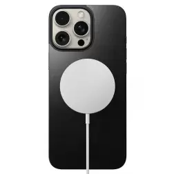 Nomad Magnetic Leather Back, black - iPhone 16 Pro Max