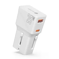 Mobile Origin Travel adapter 25W, EU/US/UK/AU, white