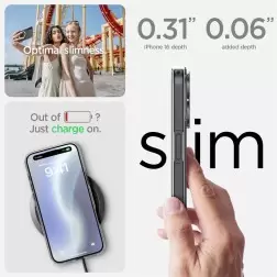 Spigen Crystal Flex MagSafe, crystal clear - iPhone 16