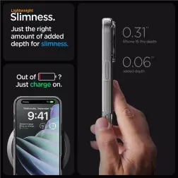 Spigen Crystal Flex MagSafe, crystal clear - iPhone 16 Pro