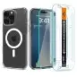 Spigen Ultra Hybrid MagSafe, white + Glass tR EZ Fit Pack - iPhone 16 Pro Max
