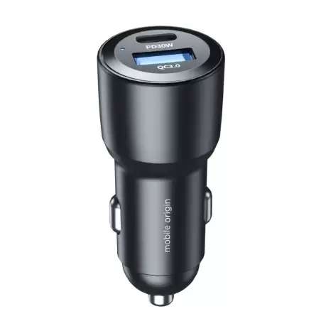 Mobile Origin Car Charger 60W USB-C and USB-A, CA2