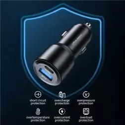 Mobile Origin Car Charger 60W USB-C and USB-A, CA2