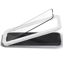 Spigen Glass tR AlignMaster HD 1 paketas, FC juoda - iPhone 14/13 Pro/13