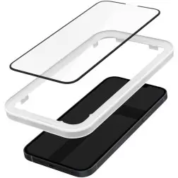 Spigen Glass tR AlignMaster HD 1 paketas, FC juoda - iPhone 14/13 Pro/13