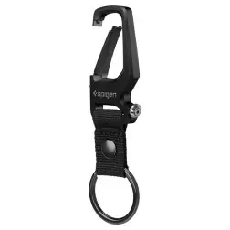 Spigen Carabiner With KeyRing 1 Pack, black