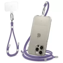 Spigen Universal Set 2 (Cross Body Strap 1P + Wrist Strap 1P + ConTag2 1P), deep purple