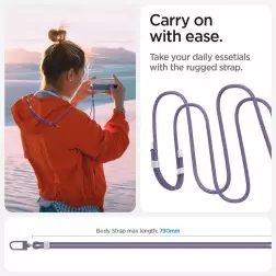 Spigen Universal Cross Body Strap 2 1 Pack, deep purple