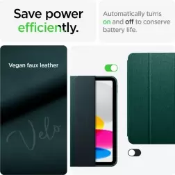 Spigen Urban Fit, vidurnakčio žalia - iPad 10.9" 2022