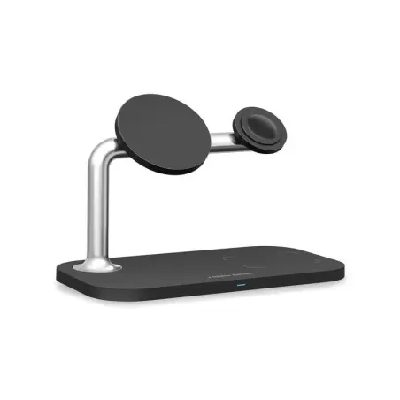 Mobile Origin 3in1 Wireless Magnetic Charger MO1, black