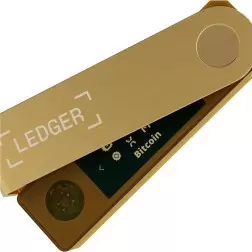 Aparatinė piniginė kriptovaliutoms Ledger Nano X Gold