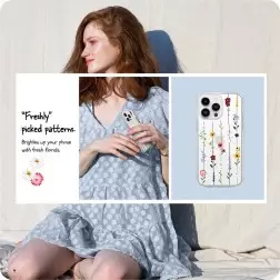 Spigen Cyrill Cecile, flower garden - iPhone 14 Pro