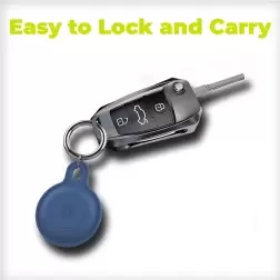 Mobile Origin AirTag Outdoor KeyChain, purple