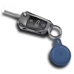 Mobile Origin AirTag Outdoor KeyChain, blue