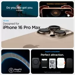 Spigen Ultra Hybrid T MagSafe, frost rose titanium - iPhone 16 Pro Max