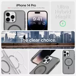 Spigen Ultra Hybrid MagSafe, šaltas juodas - iPhone 14 Pro