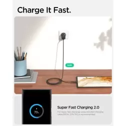 Spigen ArcStation Pro 65W Wall Charger, black - GaN / 1-Port