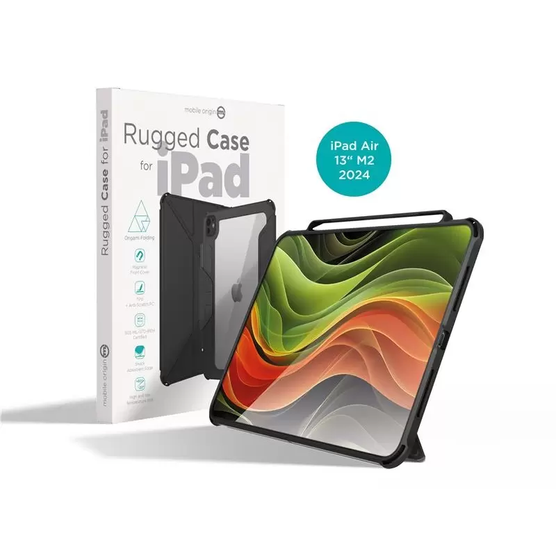 Mobile Origin Rugged Case, black - iPad Air 13" (M3,2025/M2,2024)