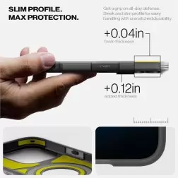 Spigen Tough Armor T MagSafe, frost black - iPhone 16 Pro