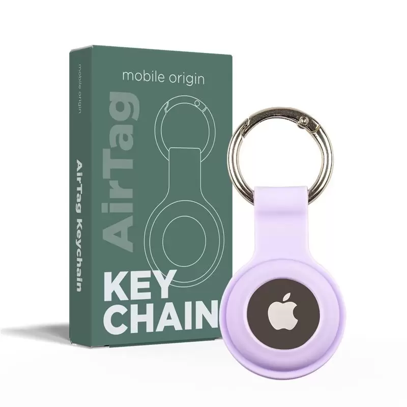Mobile Origin AirTag KeyChain, purple Mobile Origin AirTag KeyChain, purple