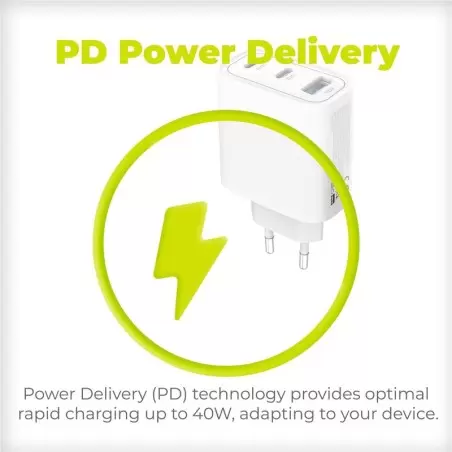 Mobile Origin GaN 40W Wall Charger MO13, 1 USB-A + 2 USB-C