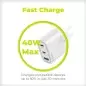 Mobile Origin GaN 40W Wall Charger MO13, 1 USB-A + 2 USB-C Mobile Origin GaN 40W Wall Charger MO13, 1 USB-A + 2 USB-C