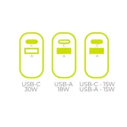 Mobile Origin GaN 30W Travel Charger MO14, EU,USA,UK,AUS