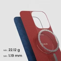 Pitaka Tactile Woven Case, PTK Dark Blue - iPhone 16 Pro