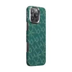 Pitaka Tactile Woven Case, PTK Green/Gold - iPhone 16 Pro Max